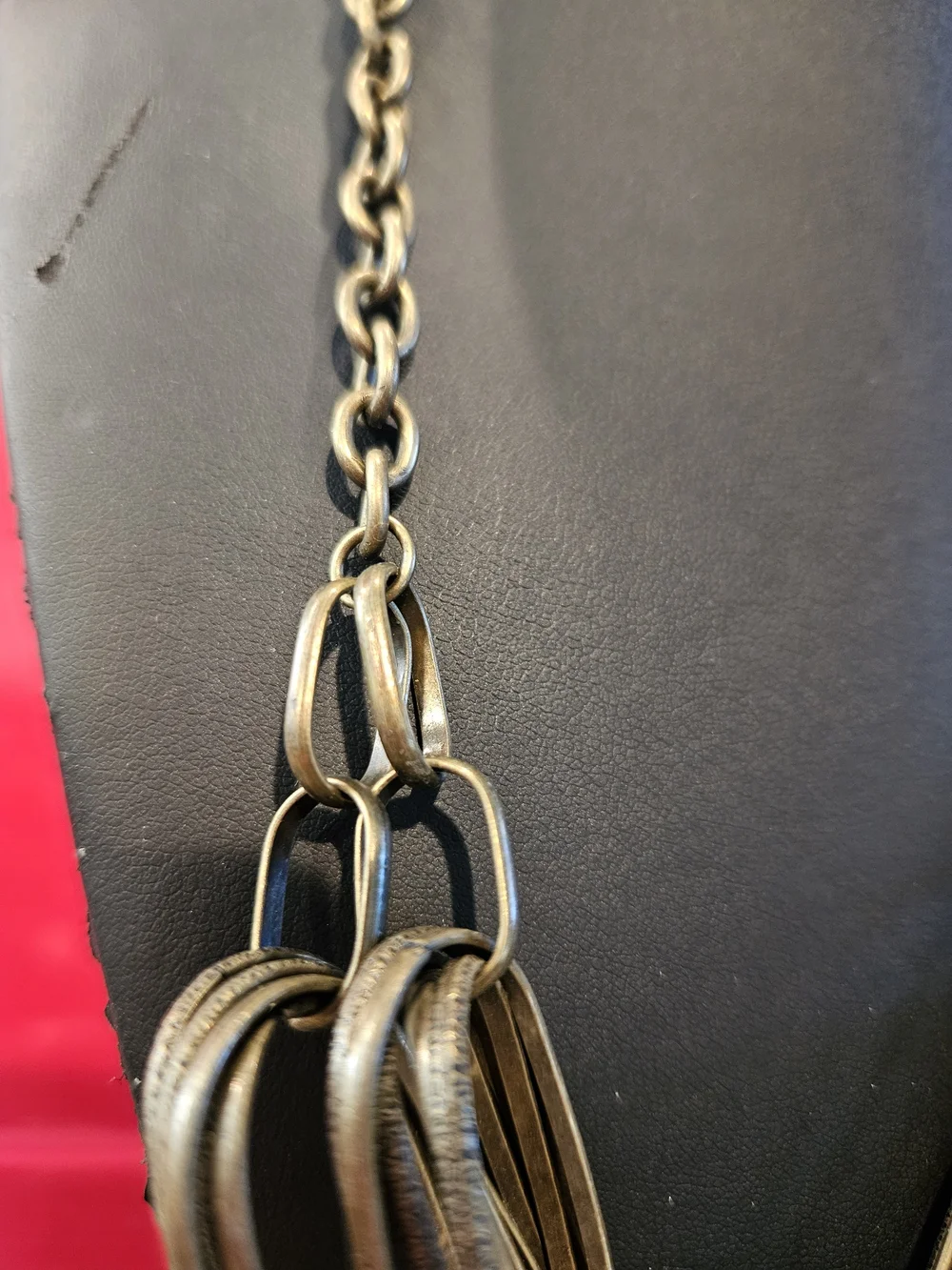 Vintage-Inspired Gold Statement Loop Necklace - Women Jewelry